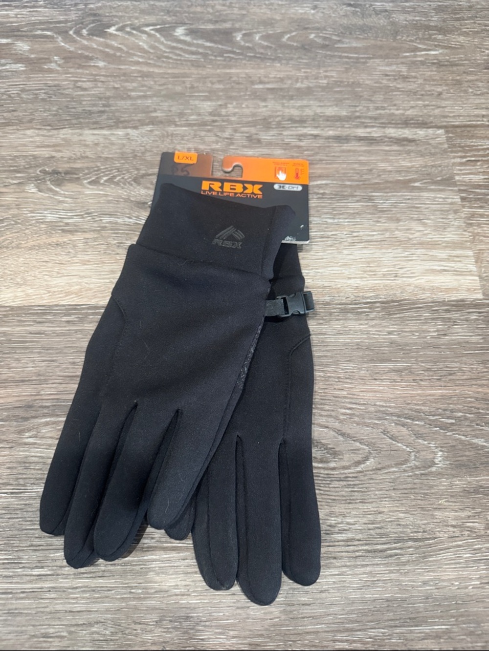 RBX Men's Black Performance Touchscreen Gloves